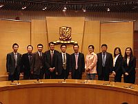 A delegation led by Prof. Jiang Taiwei (5th from left), Director of Zhejiang Provincial Science and Technology Department meets with Prof. Xu Yangsheng (5th from right), Associate-Pro-Vice-Chancellor of CUHK.
